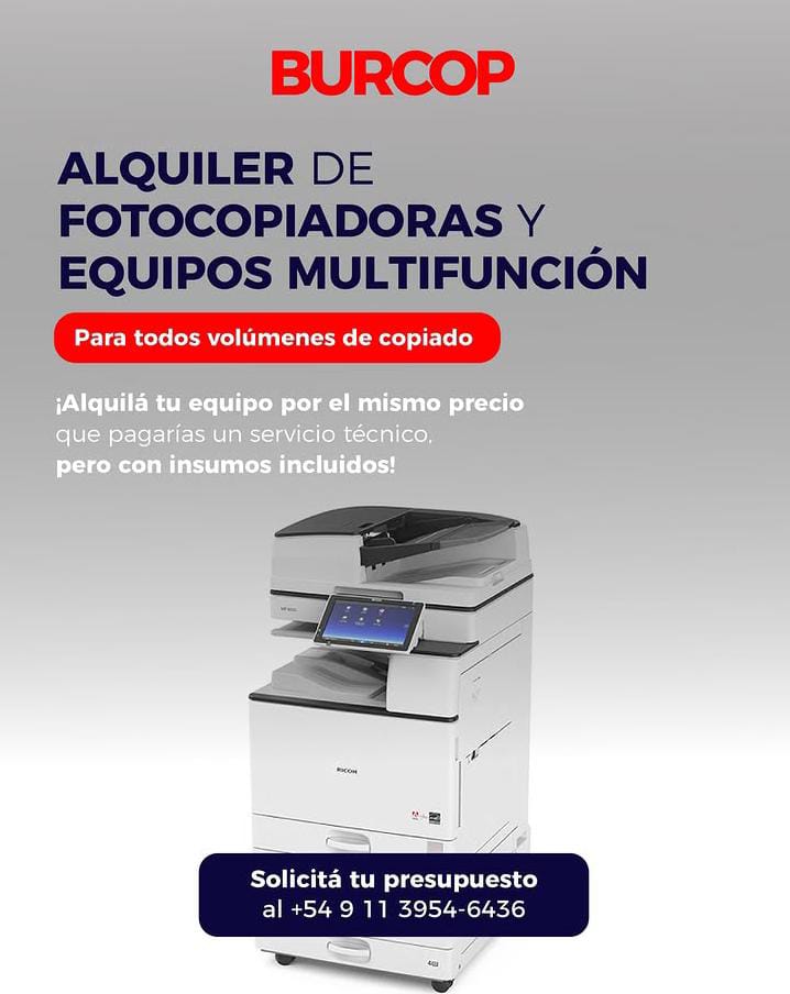 Alquiler de fotocopiadoras y equipos multifunción